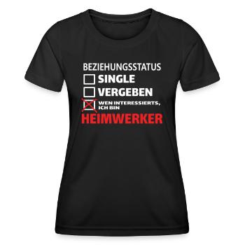 Heimwerker Geschenkidee Handwerker - Frauen Funktions-T-Shirt - Schwarz - Vorne - AI Model Female 172 light (172cm)