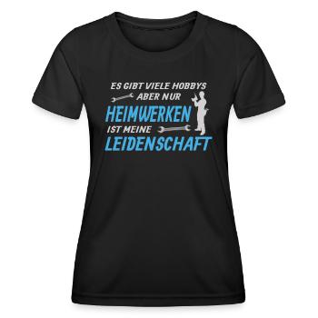 Heimwerker Geschenkidee Handwerker - Frauen Funktions-T-Shirt - Schwarz - Vorne - AI Model Female 172 light (172cm)