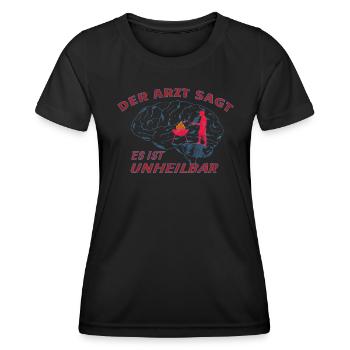 Grillen und Camper Geschenkidee - Frauen Funktions-T-Shirt - Schwarz - Vorne - AI Model Female 172 light (172cm)