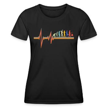 Grillen und Camper Geschenkidee - Frauen Funktions-T-Shirt - Schwarz - Vorne - AI Model Female 172 light (172cm)