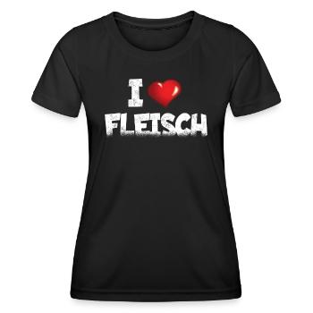 Grillen und Camper Geschenkidee - Frauen Funktions-T-Shirt - Schwarz - Vorne - AI Model Female 172 light (172cm)