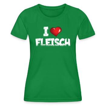 Grillen und Camper Geschenkidee - Frauen Funktions-T-Shirt - Kelly Green - Vorne - AI Model Female 172 dark (172cm)