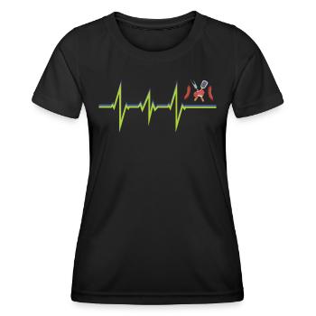 Barbecuing and Camper Gift Idea - Women's Functional T-Shirt - black - Front - AI Model Female 172 light (172cm)