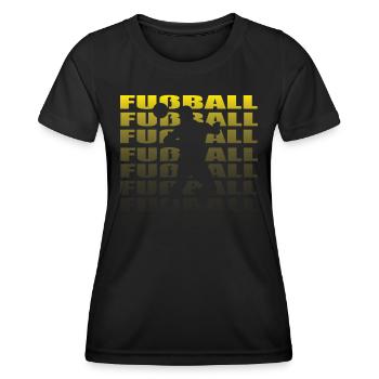 Fußballzubehör Geschenkidee Fußballfan - Frauen Funktions-T-Shirt - Schwarz - Vorne - AI Model Female 172 light (172cm)