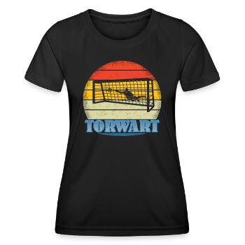 Fußballzubehör Geschenkidee Fußballfan - Frauen Funktions-T-Shirt - Schwarz - Vorne - AI Model Female 172 light (172cm)