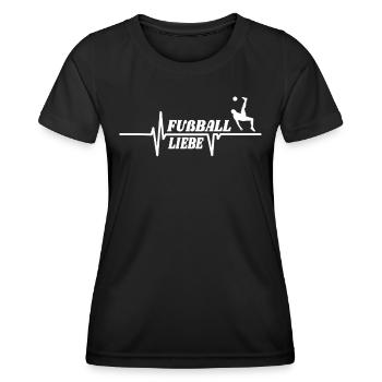 Fußballzubehör Geschenkidee Fußballfan - Frauen Funktions-T-Shirt - Schwarz - Vorne - AI Model Female 172 light (172cm)