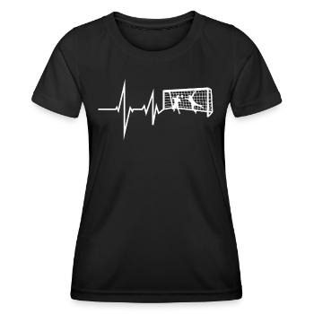 Fußballzubehör Geschenkidee Fußballfan - Frauen Funktions-T-Shirt - Schwarz - Vorne - AI Model Female 172 light (172cm)