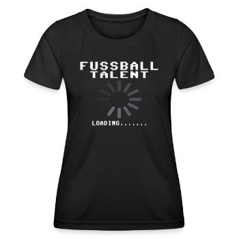 Fußballzubehör Geschenkidee Fußballfan - Frauen Funktions-T-Shirt - Schwarz - Vorne - AI Model Female 172 light (172cm)