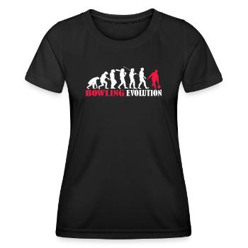 Accessoires de bowling avec motif bowling - T-shirt sport Femme - noir - Devant - AI Model Female 172 light (172cm)