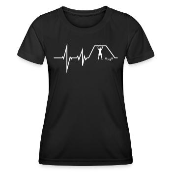 Accessoires de fitness pour les sportifs - T-shirt sport Femme - noir - Devant - AI Model Female 172 light (172cm)