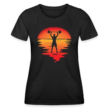 Accessoires de fitness pour athlètes - T-shirt sport Femme - noir - Devant - AI Model Female 172 light (172cm)