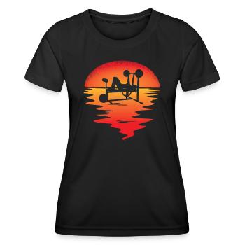 Accessoires de fitness pour athlètes - T-shirt sport Femme - noir - Devant - AI Model Female 172 light (172cm)
