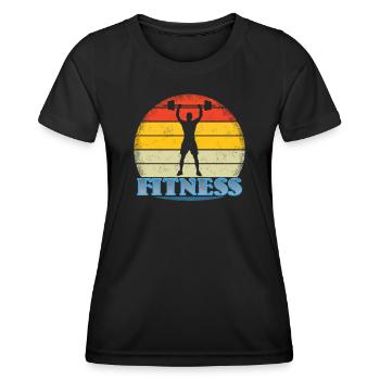 Accessoires de fitness pour athlètes - T-shirt sport Femme - noir - Devant - AI Model Female 172 light (172cm)