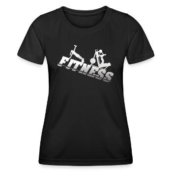 Accessoires de fitness pour athlètes - T-shirt sport Femme - noir - Devant - AI Model Female 172 light (172cm)