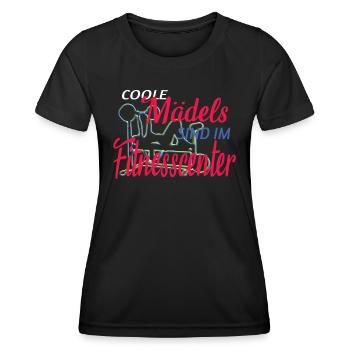 Fitnesszubehör für Sportler - Frauen Funktions-T-Shirt - Schwarz - Vorne - AI Model Female 172 light (172cm)