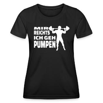 Fitnesszubehör für Sportler - Frauen Funktions-T-Shirt - Schwarz - Vorne - AI Model Female 172 light (172cm)