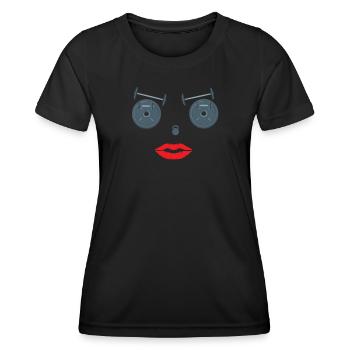 Fitness accessories for athletes - Women's Functional T-Shirt - black - Front - AI Model Female 172 light (172cm)