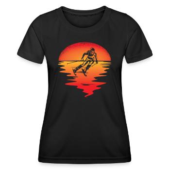 Ski accessories for skiers - Women's Functional T-Shirt - black - Front - AI Model Female 172 light (172cm)