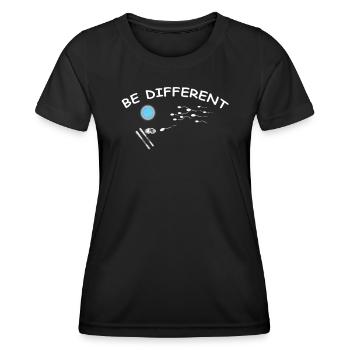 Ski accessories for skiers - Women's Functional T-Shirt - black - Front - AI Model Female 172 light (172cm)