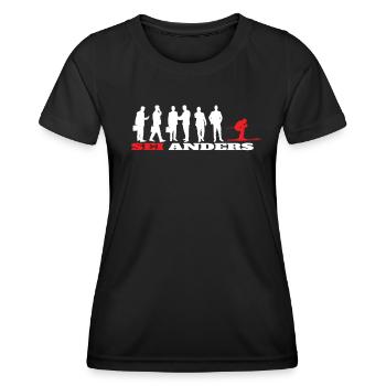 Ski accessories for skiers - Women's Functional T-Shirt - black - Front - AI Model Female 172 light (172cm)