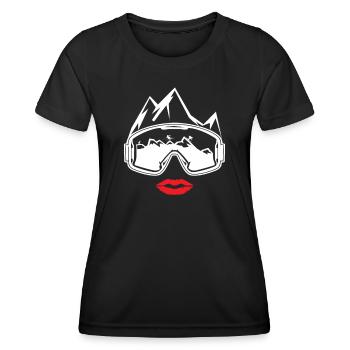 Ski accessories for skiers - Women's Functional T-Shirt - black - Front - AI Model Female 172 light (172cm)