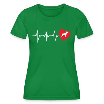 Accessoires pour chiens Rottweiler Propriétaires de chiens - T-shirt sport Femme - vert - Devant - AI Model Female 172 dark (172cm)