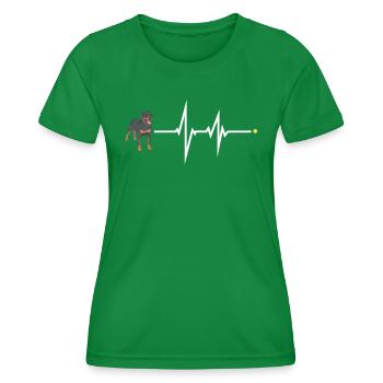 Accessoires pour chiens Rottweiler Propriétaires de chiens - T-shirt sport Femme - vert - Devant - AI Model Female 172 dark (172cm)