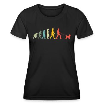 Hundezubehör Pudel Hundebesitzer - Frauen Funktions-T-Shirt - Schwarz - Vorne - AI Model Female 172 light (172cm)