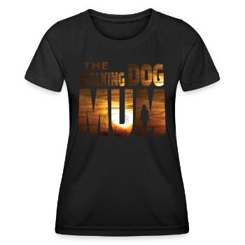 Accessoires pour chiens Terrier Propriétaires de chiens - T-shirt sport Femme - noir - Devant - AI Model Female 172 light (172cm)