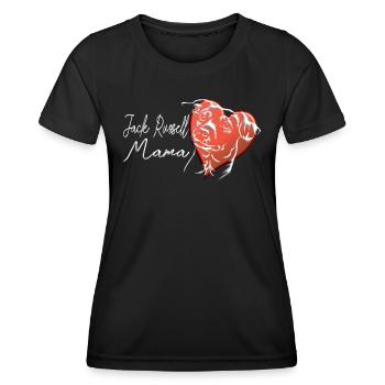 Accessoires pour chiens Terrier Propriétaires de chiens - T-shirt sport Femme - noir - Devant - AI Model Female 172 light (172cm)
