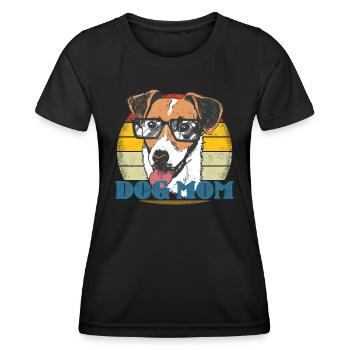 Accessoires pour chiens Terrier Propriétaires de chiens - T-shirt sport Femme - noir - Devant - AI Model Female 172 light (172cm)