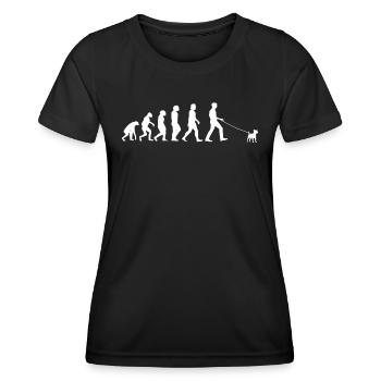 Accessoires pour chiens Terrier Propriétaires de chiens - T-shirt sport Femme - noir - Devant - AI Model Female 172 light (172cm)