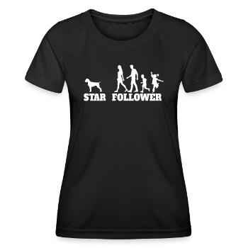 Dogs German Wirehaired Dog Owners - Women's Functional T-Shirt - black - Front - AI Model Female 172 light (172cm)