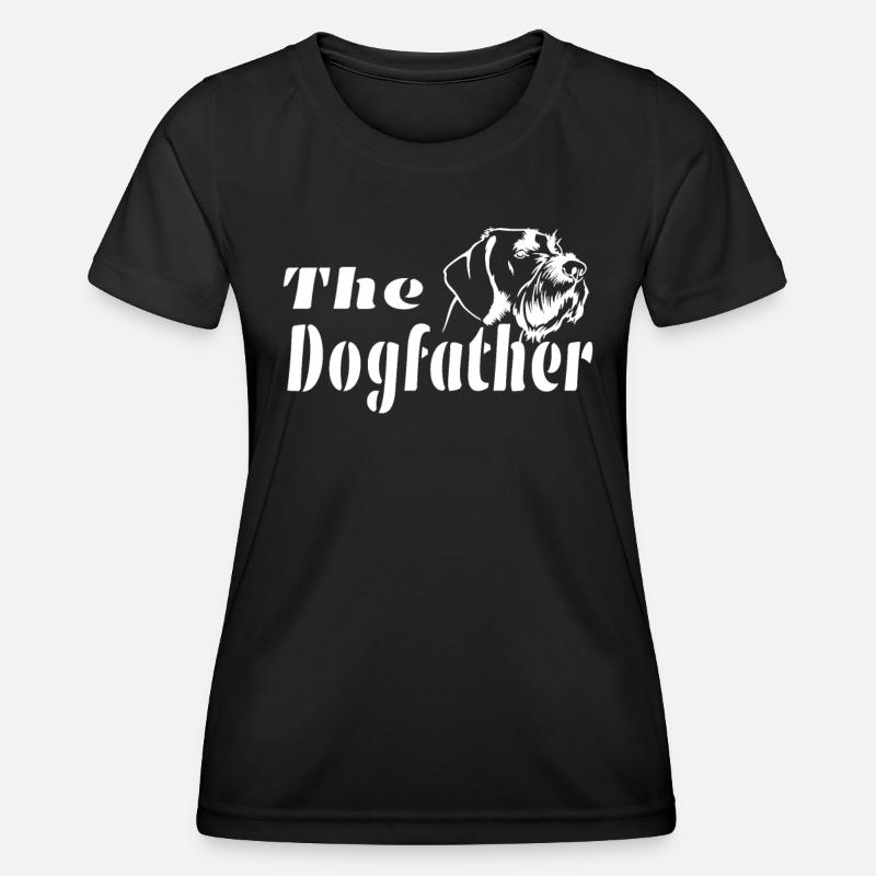 Dogs German Wirehaired Dog Owners - Women's Functional T-Shirt - black