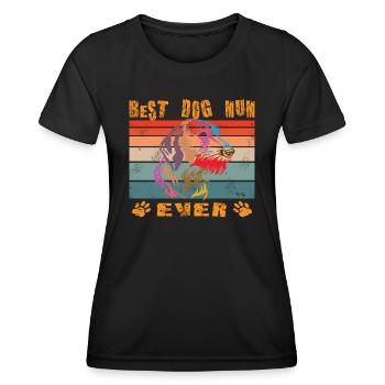 Dogs German Wirehaired Dog Owners - Women's Functional T-Shirt - black - Front - AI Model Female 172 light (172cm)