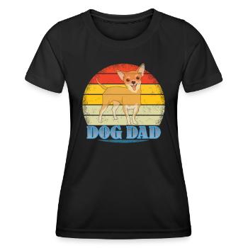 Dog Chihuahua Dog Owner Gechenkidee - Women's Functional T-Shirt - black - Front - AI Model Female 172 light (172cm)