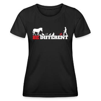 Chien Chihuahua Propriétaire de chien Gechenkidee - T-shirt sport Femme - noir - Devant - AI Model Female 172 light (172cm)