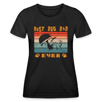 Chien Chihuahua Propriétaire de chien Gechenkidee - T-shirt sport Femme - noir - Devant - AI Model Female 172 light (172cm)
