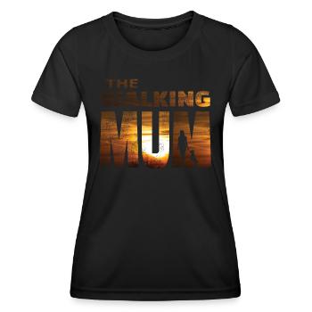 Chien Bulldog Dog Propriétaire Gechenkidee - T-shirt sport Femme - noir - Devant - AI Model Female 172 light (172cm)