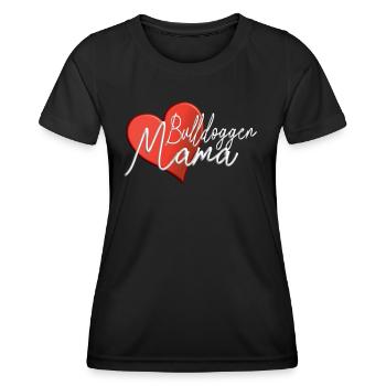 Chien Bulldog Dog Propriétaire Gechenkidee - T-shirt sport Femme - noir - Devant - AI Model Female 172 light (172cm)