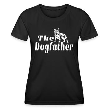 Hund Bulldogge Hundebesitzer Gechenkidee - Frauen Funktions-T-Shirt - Schwarz - Vorne - AI Model Female 172 light (172cm)