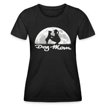 Chien Bulldog Dog Propriétaire Gechenkidee - T-shirt sport Femme - noir - Devant - AI Model Female 172 light (172cm)