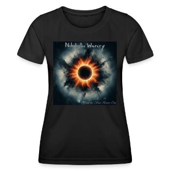 NW - bis die Sonne ausbrennt - Frauen Funktions-T-Shirt - Schwarz - Vorne - AI Model Female 172 light (172cm)