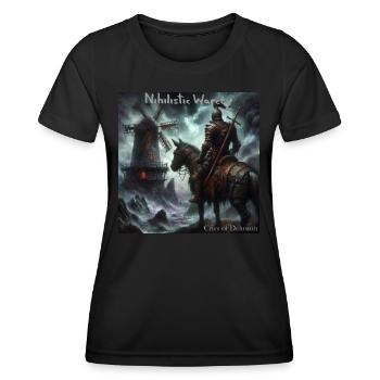 NW - Cries of Delusion - Women's Functional T-Shirt - black - Front - AI Model Female 172 light (172cm)