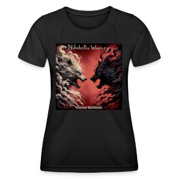 NW - Internal Warheads - Women's Functional T-Shirt - black - Front - AI Model Female 172 light (172cm)
