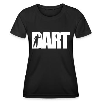 Darts Classics - Silhouette - Dartfan Darts Player - T-shirt sport Femme - noir - Devant - AI Model Female 172 light (172cm)