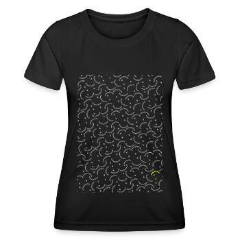 Gleitschirmflieger einzigartig unique Paraglider - Frauen Funktions-T-Shirt - Schwarz - Vorne - AI Model Female 172 light (172cm)