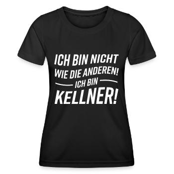 Kellner Witziger Spruch - Frauen Funktions-T-Shirt - Schwarz - Vorne - AI Model Female 172 light (172cm)