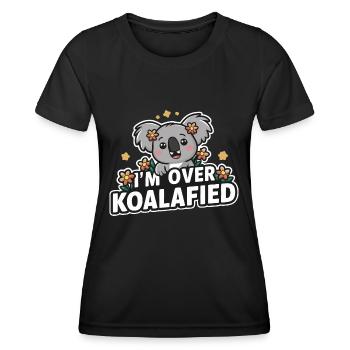 Koala Koala Koala Ours Koala Animal - T-shirt sport Femme - noir - Devant - AI Model Female 172 light (172cm)