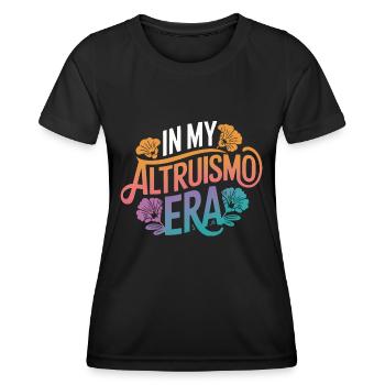 Altruisme Don désintéressé Donner d’école - T-shirt sport Femme - noir - Devant - AI Model Female 172 light (172cm)